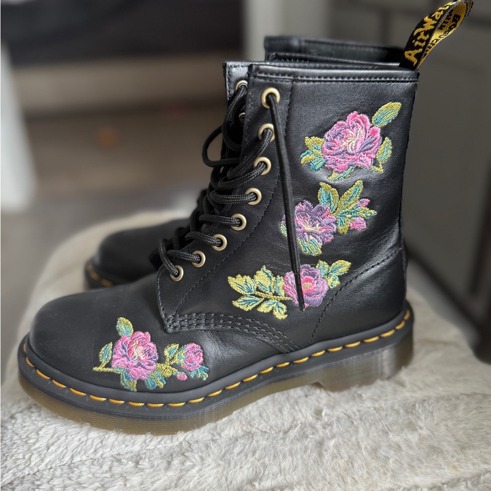 Dr. Martens floral boots